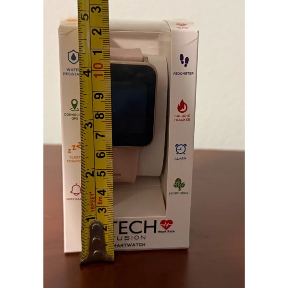 iTech Fusion Smart Watch - Navy/Turquoise/Black - Android & iOS Compatible NWT
